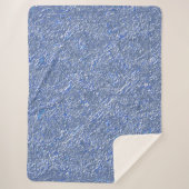 Textura rústica azul e efeito prateado sherpadecke (Vorderseite)