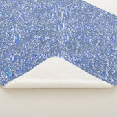 Textura rústica azul e efeito prateado sherpadecke (3/4)