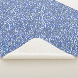 Textura rústica azul e efeito prateado sherpadecke