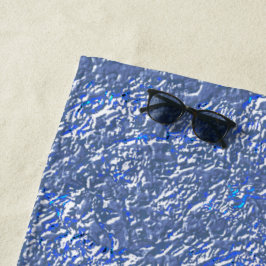 Textura rústica azul e efeito prateado strandtuch