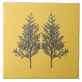 Textural Treasures of Winter on Ceramic Tile - D2 Fliese (Vorderseite)