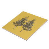 Textural Treasures of Winter on Ceramic Tile - D2 Fliese (Seite)