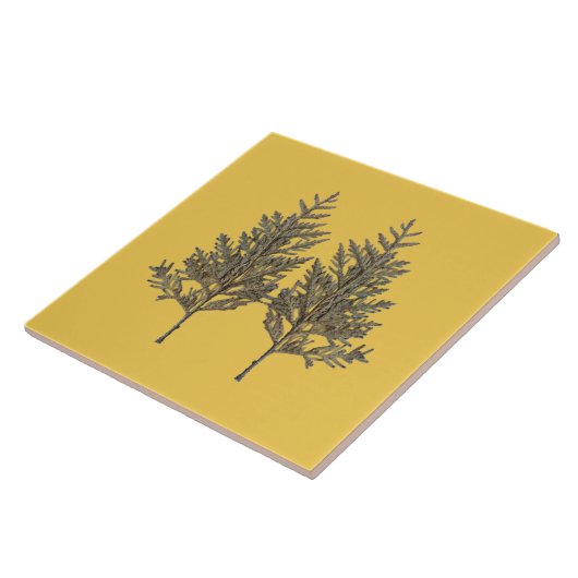 Textural Treasures of Winter on Ceramic Tile - D2 Fliese (Seite)