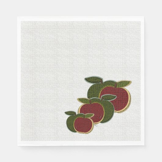 Texturäpfel Land Serviette (Vorderseite)