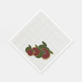 Texturäpfel Land Serviette (Ecke)