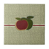 Texturäpfel Red Green Sage Fliese (Vorderseite)