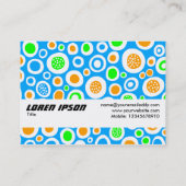 Texturband - Abstrakt 030413 Visitenkarte (Rückseite)