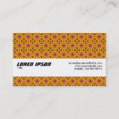 Texturband - Beängstigendes Orange II Visitenkarte (Rückseite)