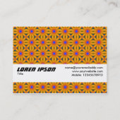 Texturband - Beängstigendes Orange II Visitenkarte (Rückseite)
