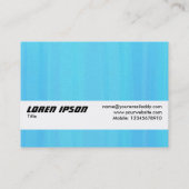 Texturband - Blaue gestrichene Textur Visitenkarte (Rückseite)