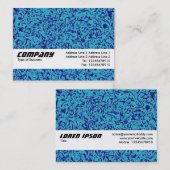 Texturband - Blauer Impressionismus Visitenkarte (Vorne/Hinten)