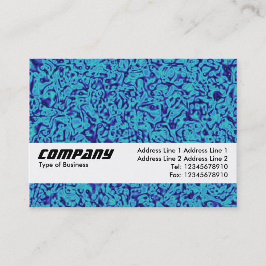 Texturband - Blauer Impressionismus Visitenkarte (Vorderseite)