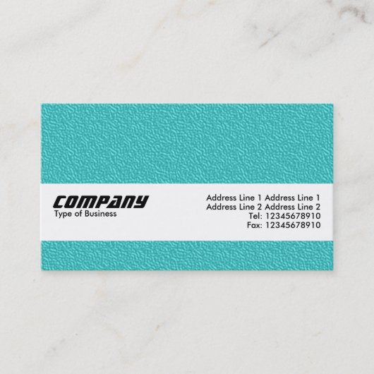 Texturband - Cyan Embossed Texture Visitenkarte (Vorderseite)