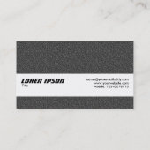 Texturband - dunkelgraue Textur Visitenkarte (Rückseite)
