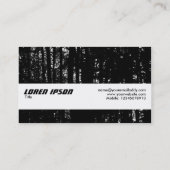 Texturband - Dunkles Holz HC Visitenkarte (Rückseite)