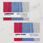 Texturband - dunkles Thread Visitenkarte (Vorne/Hinten)