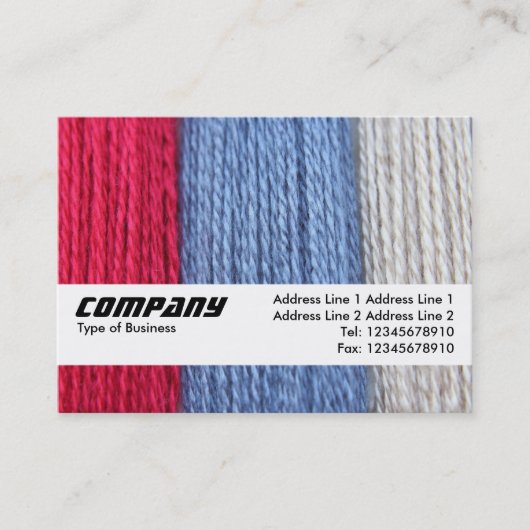 Texturband - dunkles Thread Visitenkarte (Vorderseite)