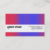 Texturband - Farbfluss Visitenkarte (Rückseite)