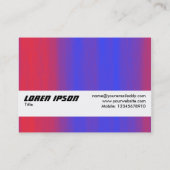 Texturband - Farbfluss Visitenkarte (Rückseite)