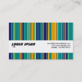 Texturband - farbige Streifen Visitenkarte (Rückseite)