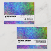 Texturband - Farbiger Meeresboden II Visitenkarte (Vorne/Hinten)