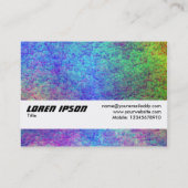Texturband - Farbiger Meeresboden II Visitenkarte (Rückseite)