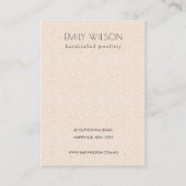 Texturband für weiße Keramik - Netzklassenanzeige Visitenkarte (Rückseite)