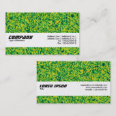 Texturband - Grüne Impressionen m Visitenkarte (Vorne/Hinten)