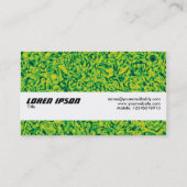 Texturband - Grüne Impressionen m Visitenkarte (Rückseite)