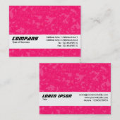 Texturband - Himbeersauce Visitenkarte (Vorne/Hinten)