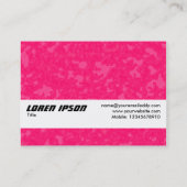 Texturband - Himbeersauce Visitenkarte (Rückseite)