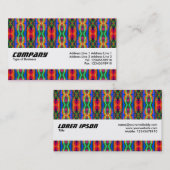 Texturband - Intergalaktisches Tartan Visitenkarte (Vorne/Hinten)