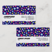 Texturband - Kaskadierende Farben - Blau 000066 Visitenkarte (Vorne/Hinten)