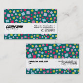 Texturband - Kaskadierfarben - Aquamarin 006666 Visitenkarte (Vorne/Hinten)