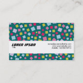 Texturband - Kaskadierfarben - Aquamarin 006666 Visitenkarte (Rückseite)