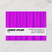Texturband - Lila Satin Visitenkarte (Rückseite)