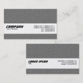 Texturband - Mid Gray Embossed Texture Visitenkarte (Vorne/Hinten)