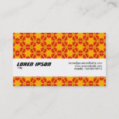 Texturband - Orange Terrazzo Muster 02 Visitenkarte (Rückseite)