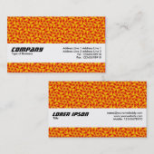 Texturband - Orange Terrazzo Muster 03 Visitenkarte (Vorne/Hinten)