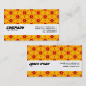 Texturband - Orange Terrazzo Muster 05 Visitenkarte (Vorne/Hinten)