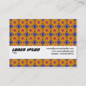 Texturband - Orangefarbene Blume II Visitenkarte (Rückseite)