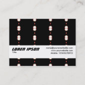 Texturband - Ruby Lights Visitenkarte (Rückseite)