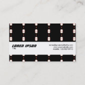 Texturband - Ruby Lights Visitenkarte (Rückseite)