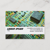 Texturband - Schaltkreis Visitenkarte (Rückseite)