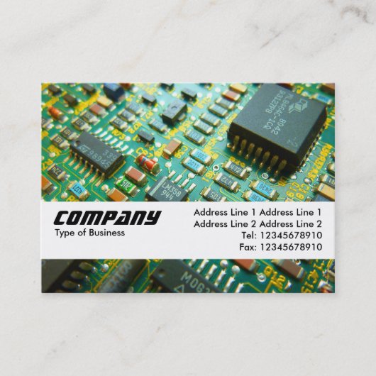 Texturband - Schaltkreis Visitenkarte (Vorderseite)
