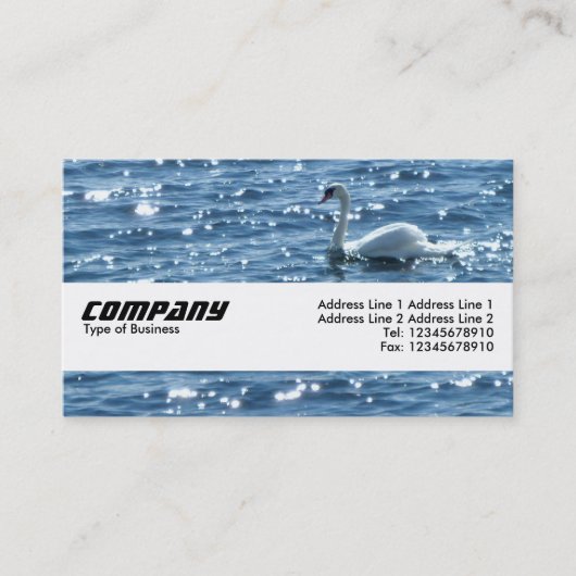 Texturband - Swan Visitenkarte (Vorderseite)