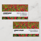 Texturband - Tulips II Visitenkarte (Vorne/Hinten)