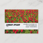 Texturband - Tulips II Visitenkarte (Rückseite)