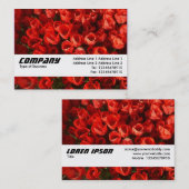 Texturband - Tulips Visitenkarte (Vorne/Hinten)