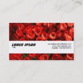 Texturband - Tulips Visitenkarte (Rückseite)